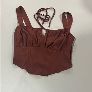 Kendall & Kylie Brown Tank Top